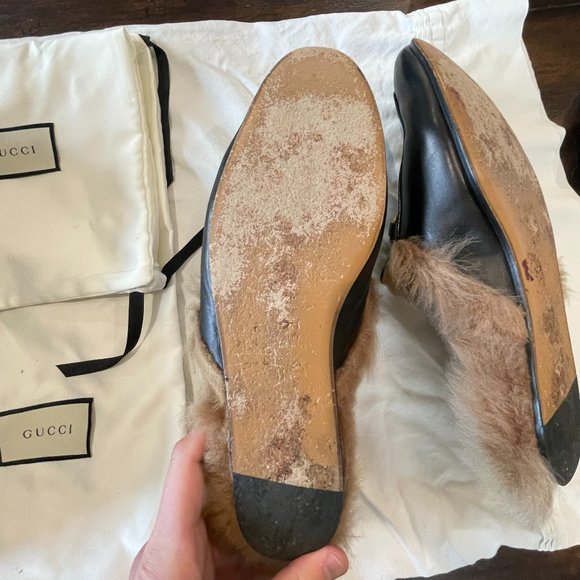 Gucci Fur Loafers main image 4